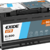 EXIDE EFB akkumulátor 12V 80Ah 720A J+ EL800