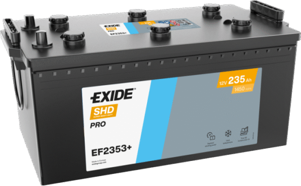 EXIDE SHD PRO akkumulátor 12V 235Ah 1300A B+ EF2353+