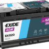 EXIDE AGM akkumulátor 12V 82Ah 800A J+ EK820